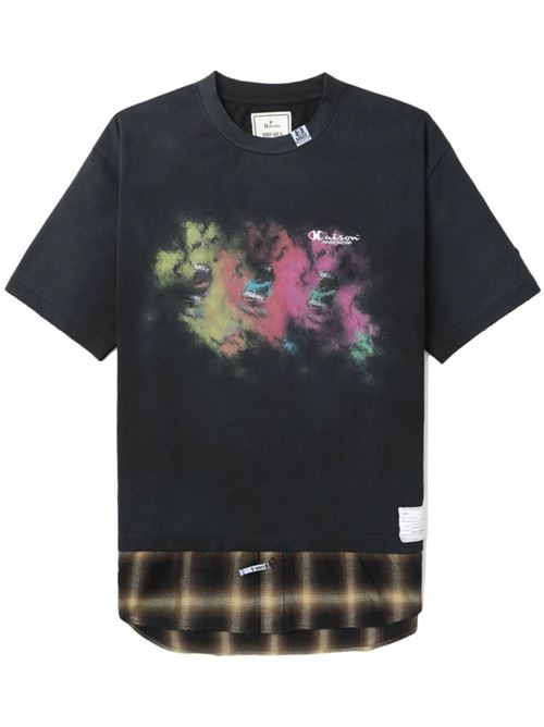 Graphic-print short-sleeve T-shirt Mihara Yasuhiro | A10TS641BLACK